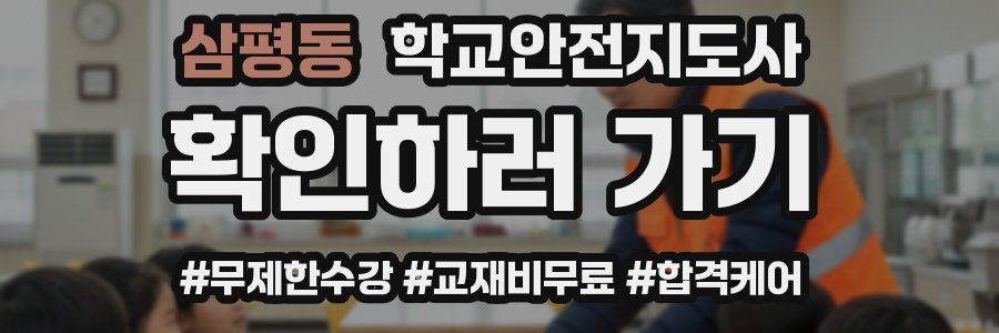 삼평동 학교안전지도사 자격증