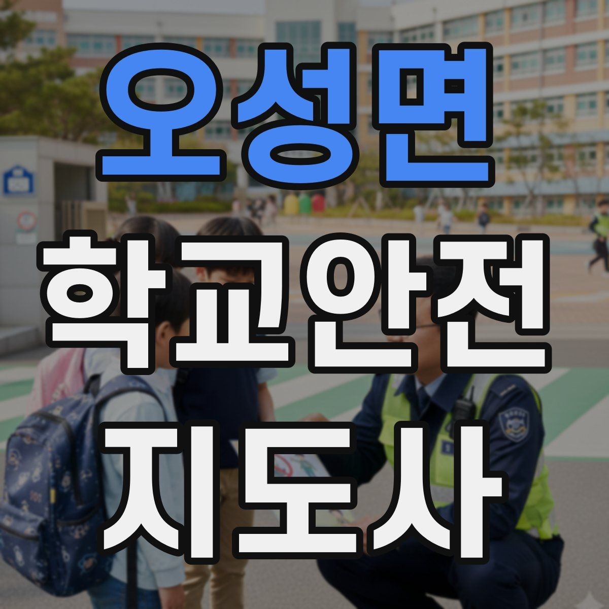 오성면 학교안전지도사 자격증 스쿨존 캠페인을 기획할 때 고려할 점