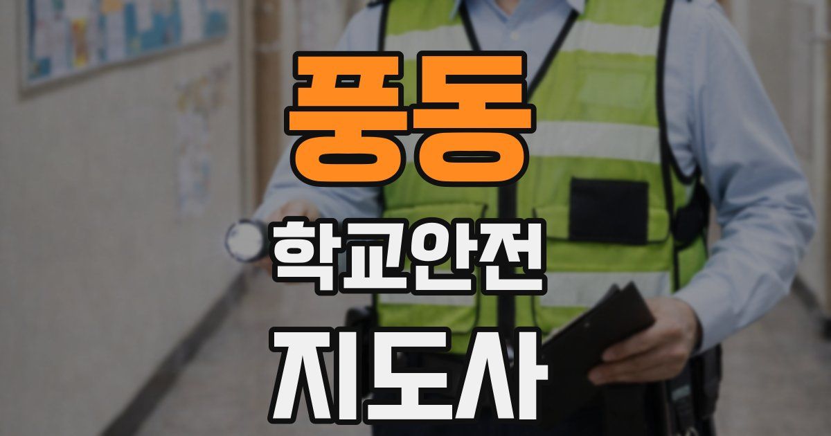 풍동 학교안전지도사 자격증