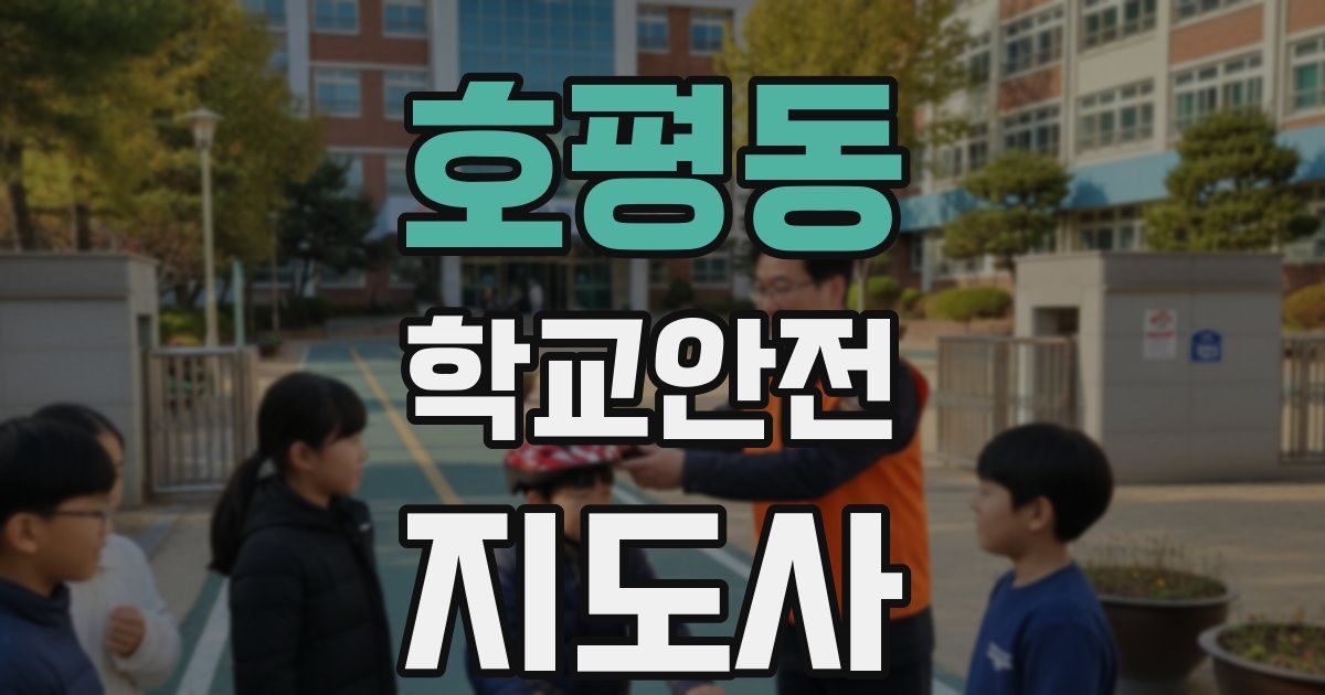호평동 학교안전지도사 자격증