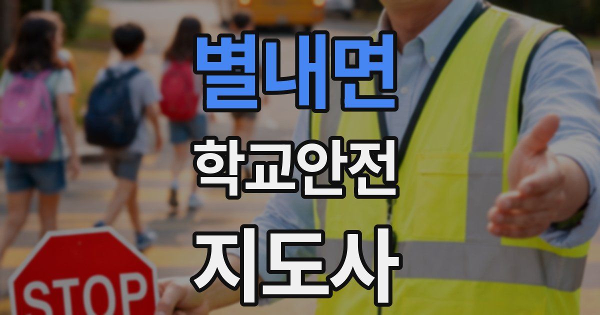 별내면 학교안전지도사 자격증