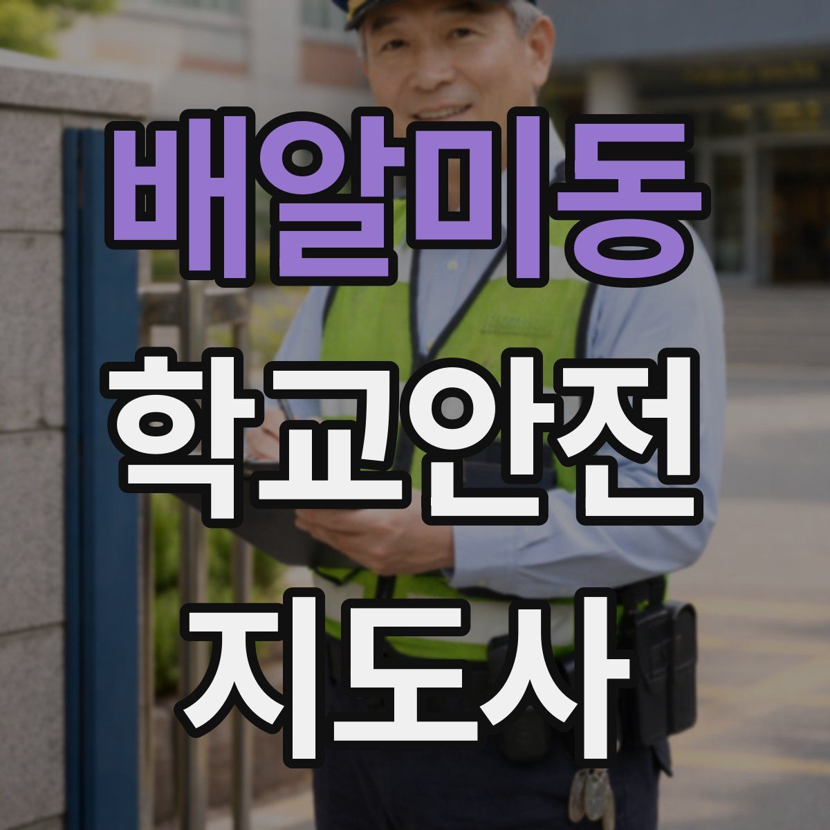 배알미동 학교안전지도사 자격증