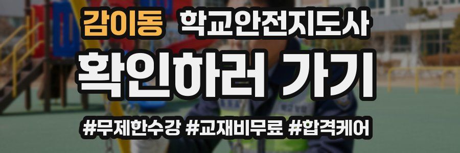 감이동 학교안전지도사 자격증