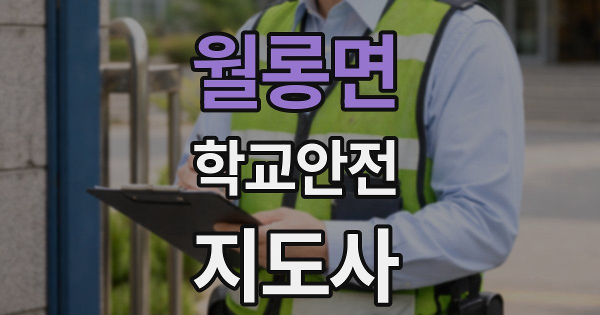 월롱면 학교안전지도사 자격증