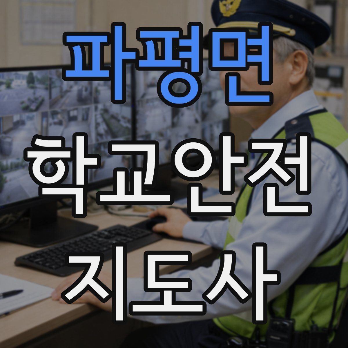 파평면 학교안전지도사 자격증 해질 무렵 시야 확보를 위한 지도 요령