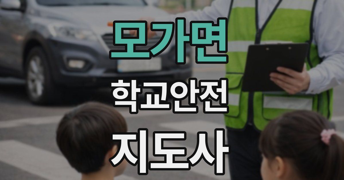 모가면 학교안전지도사 자격증