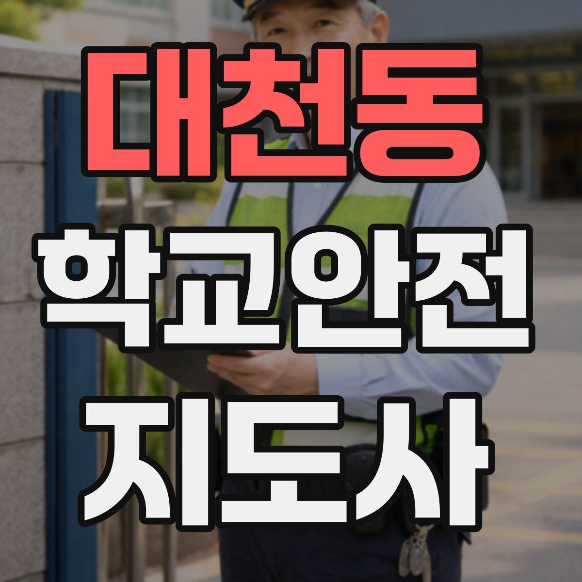 대천동 학교안전지도사 자격증 보호자 교사와 협력하는 방법