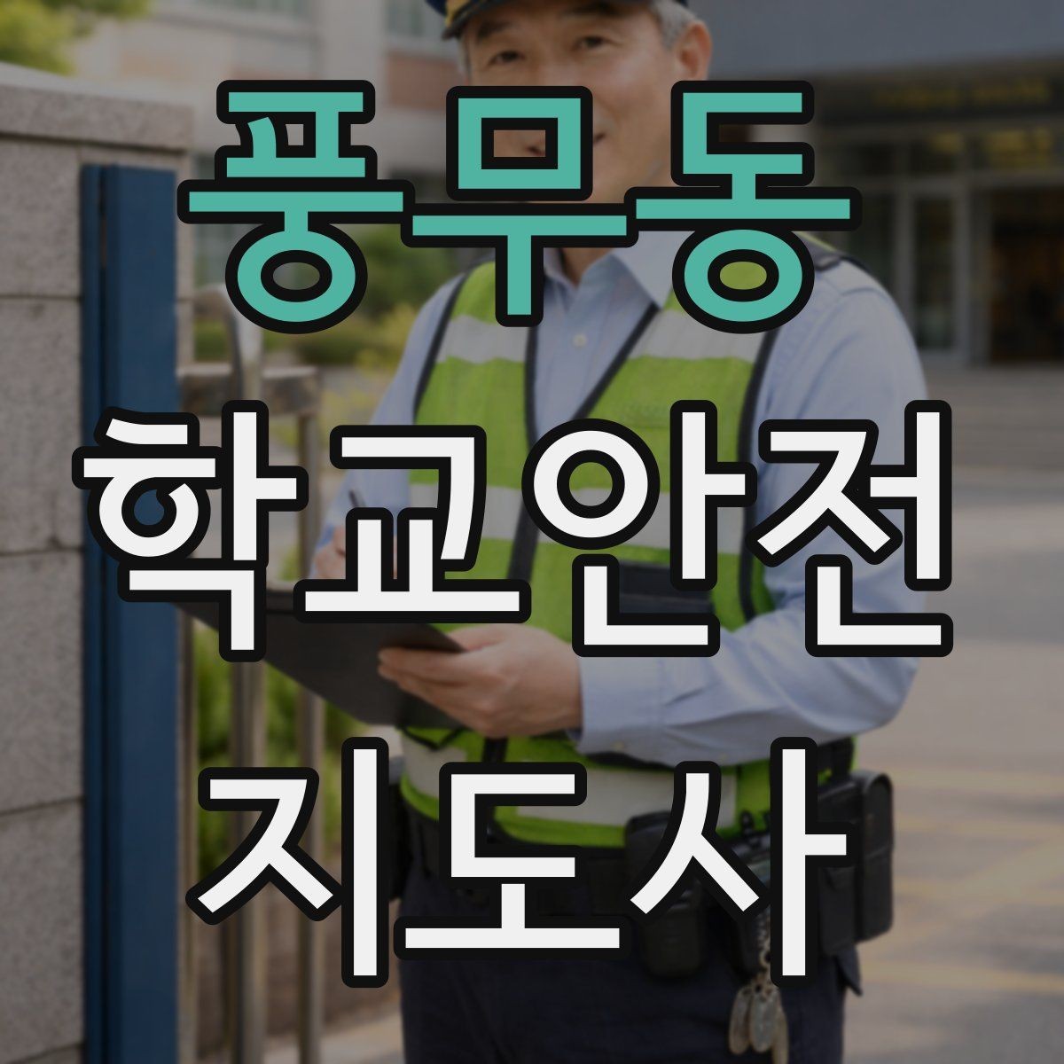 풍무동 학교안전지도사 자격증 비 오는 날 우산 시야 가림 사고 예방