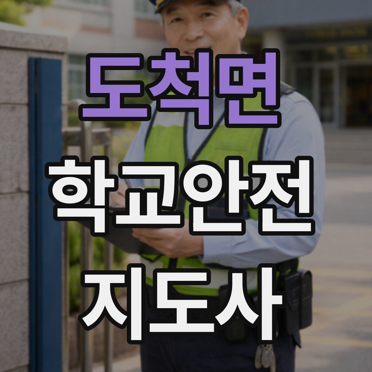 도척면 학교안전지도사 자격증