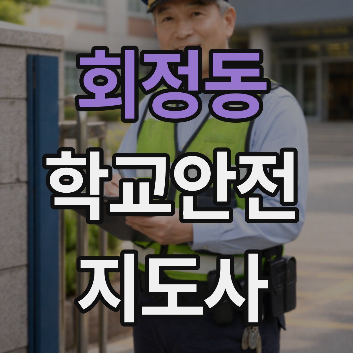 회정동 학교안전지도사 자격증