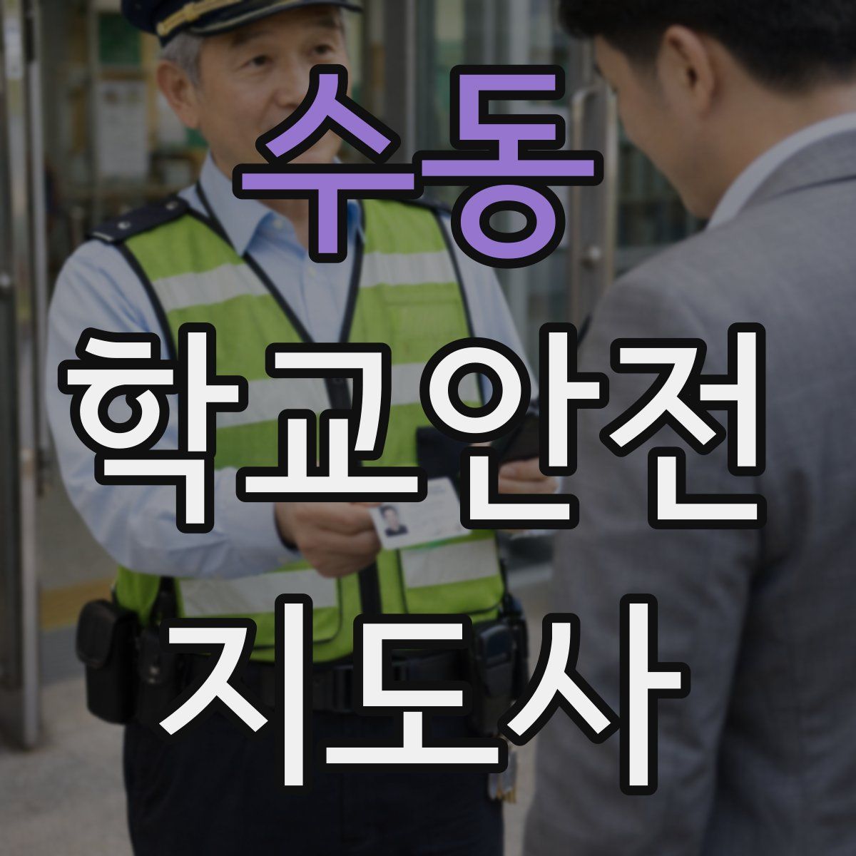 수동 학교안전지도사 자격증