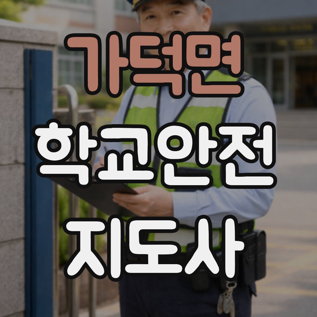 가덕면 학교안전지도사 자격증