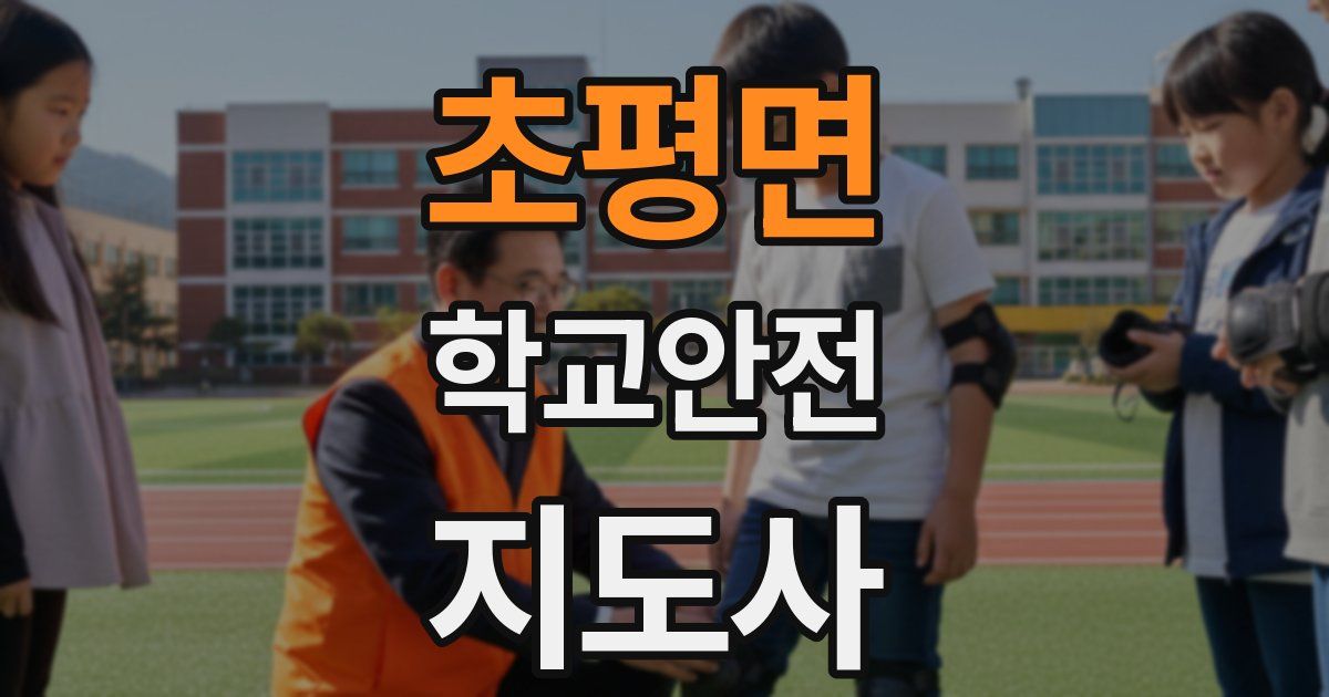 초평면 학교안전지도사 자격증