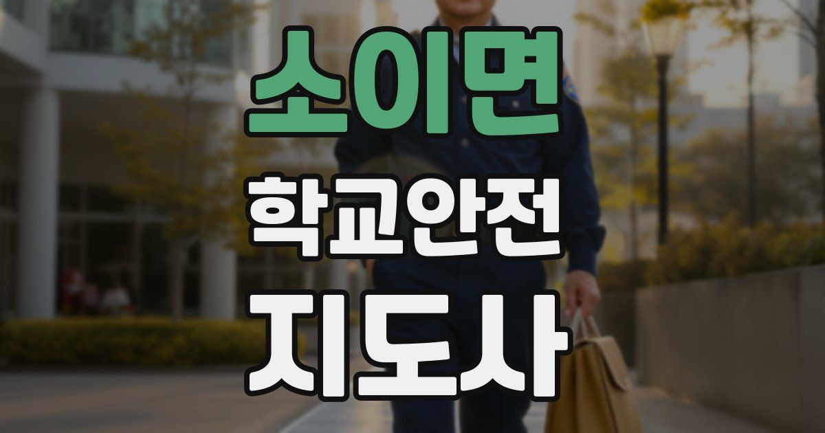 소이면 학교안전지도사 자격증