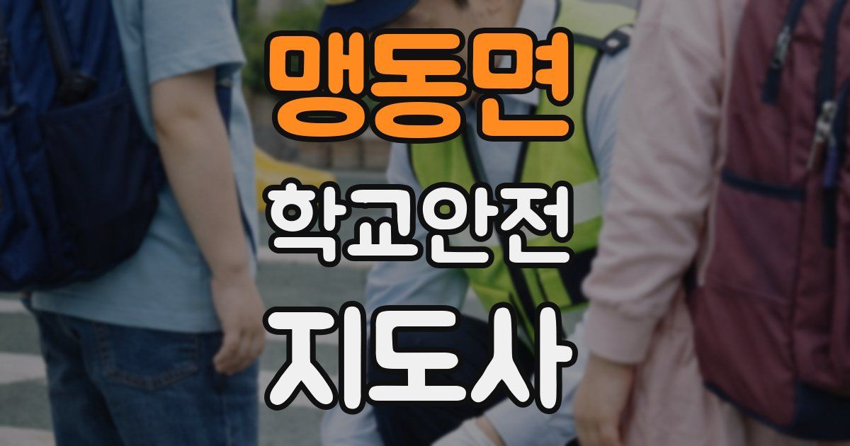 맹동면 학교안전지도사 자격증