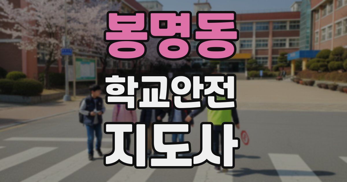 봉명동 학교안전지도사 자격증