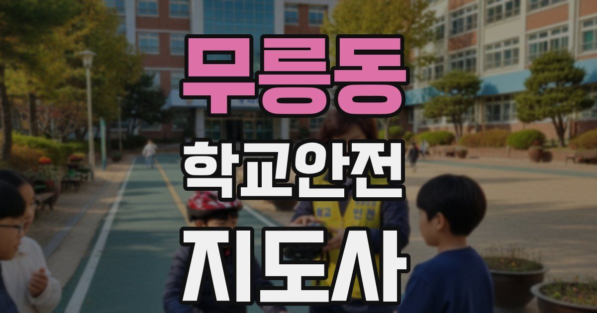 무릉동 학교안전지도사 자격증