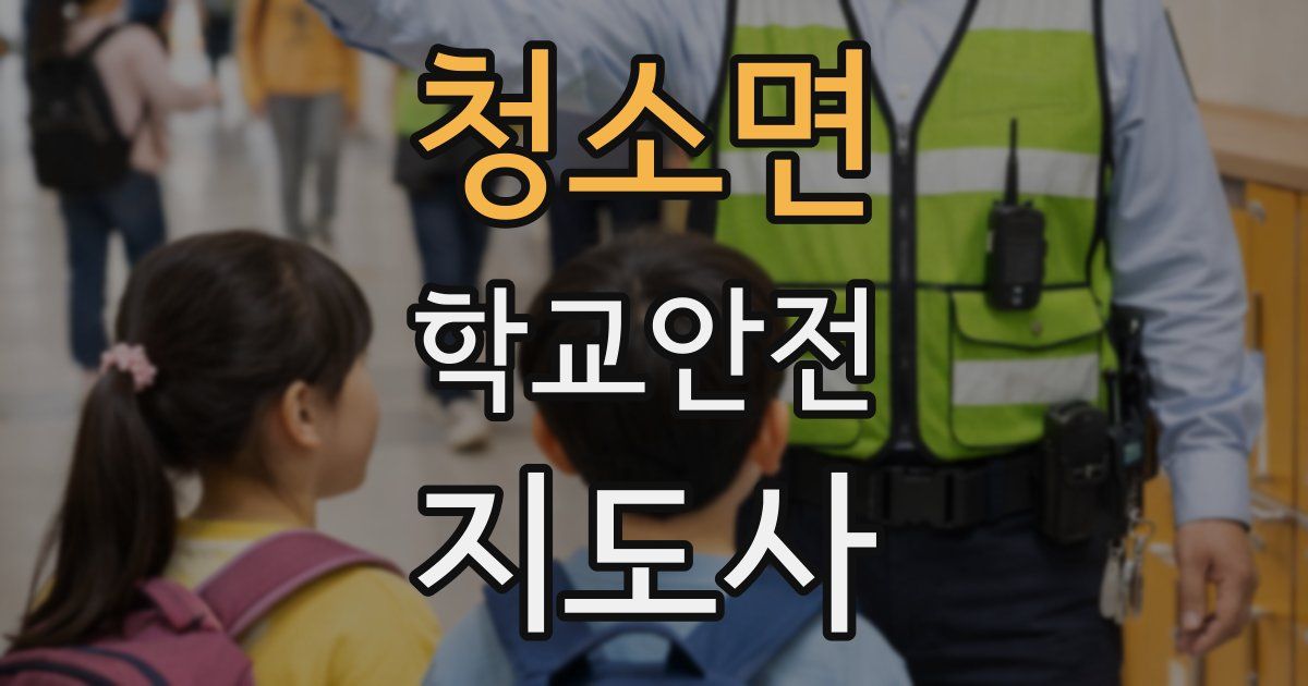 청소면 학교안전지도사 자격증
