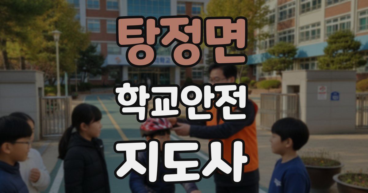 탕정면 학교안전지도사 자격증