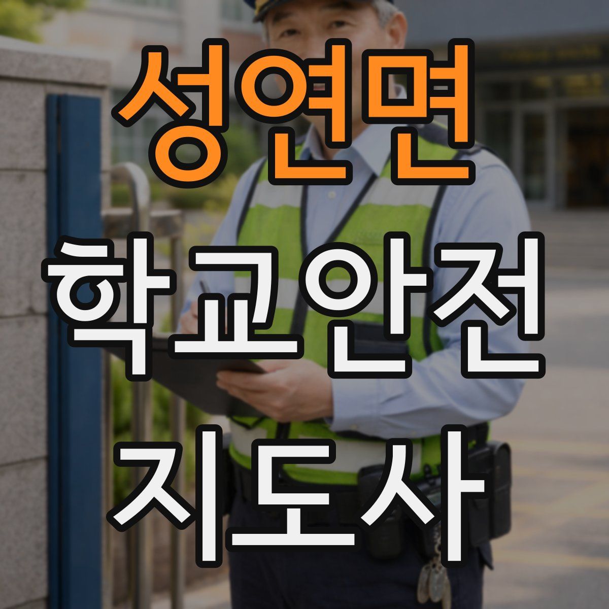 성연면 학교안전지도사 자격증