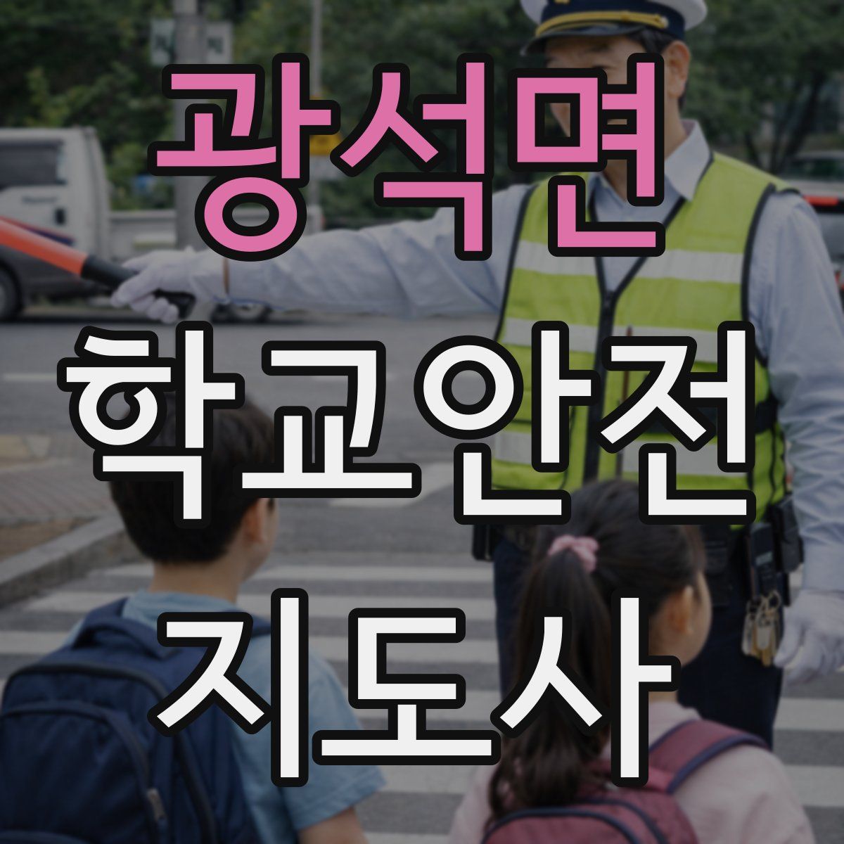 광석면 학교안전지도사 자격증