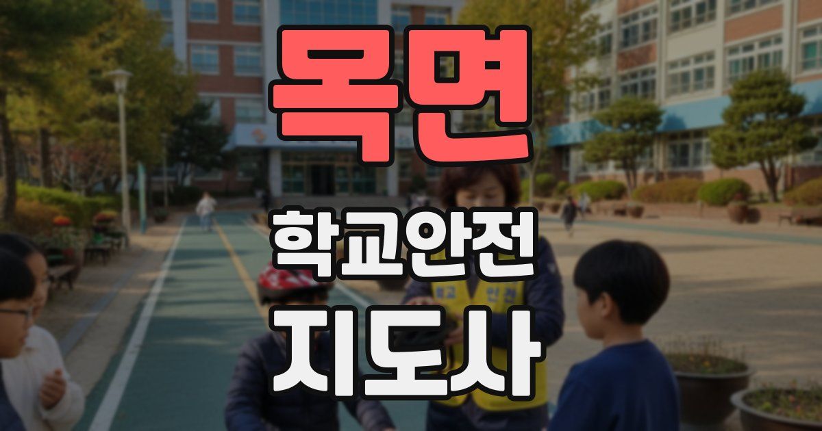 목면 학교안전지도사 자격증
