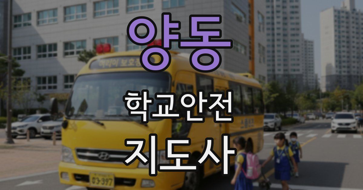 양동 학교안전지도사 자격증