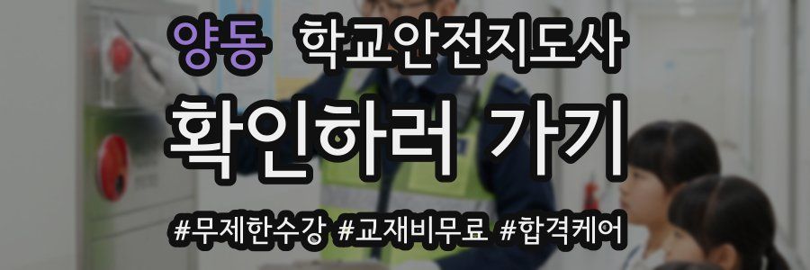 양동 학교안전지도사 자격증