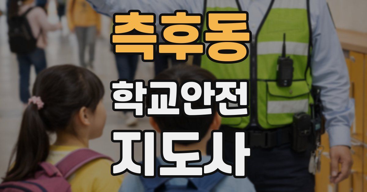측후동 학교안전지도사 자격증