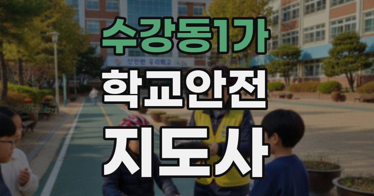수강동1가 학교안전지도사 자격증
