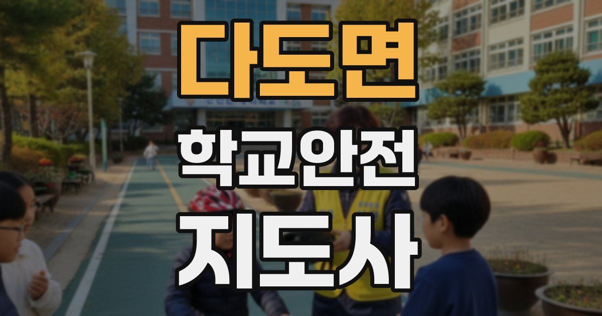 다도면 학교안전지도사 자격증