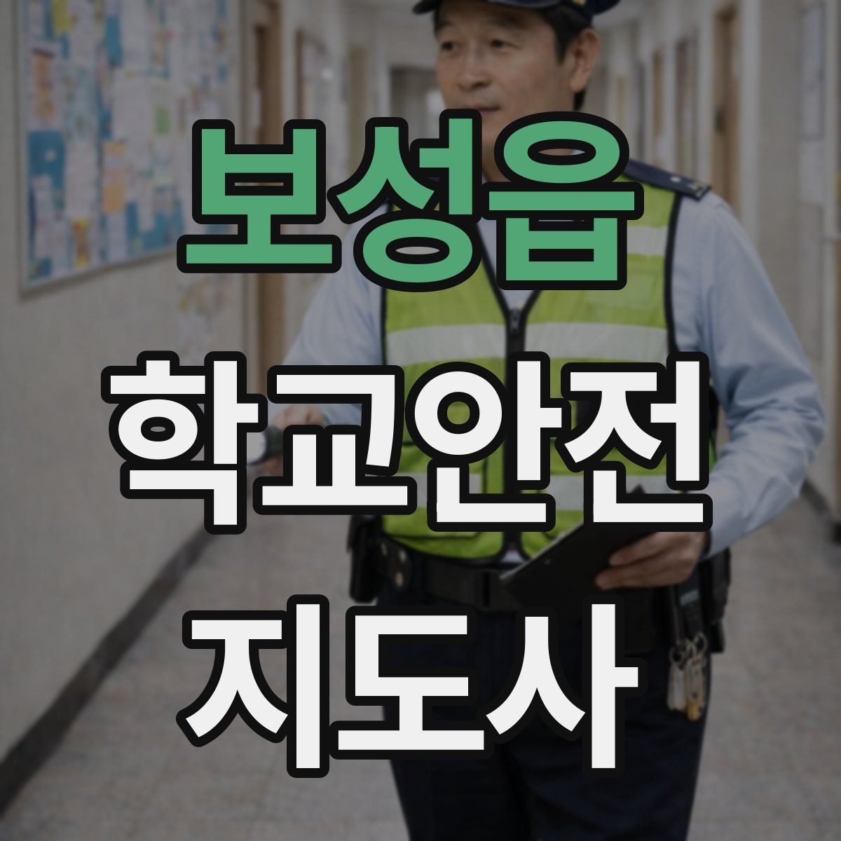 보성읍 학교안전지도사 자격증