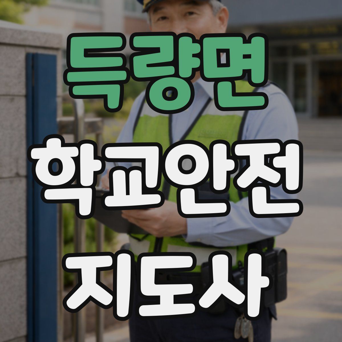 득량면 학교안전지도사 자격증
