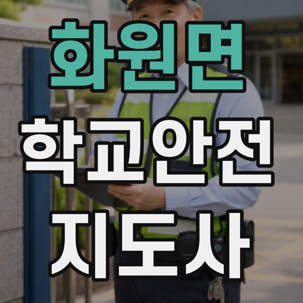 화원면 학교안전지도사 자격증
