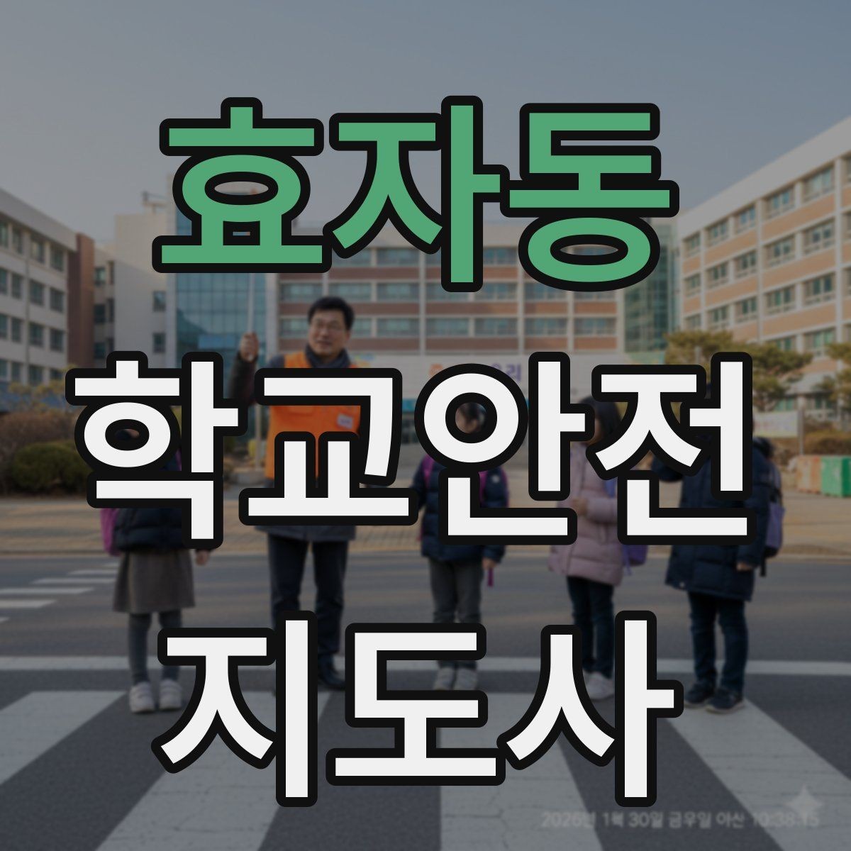 효자동 학교안전지도사 자격증 공사 구간이 생겼을 때 우회 안내 요령