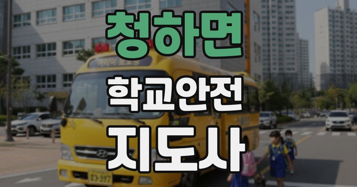 청하면 학교안전지도사 자격증