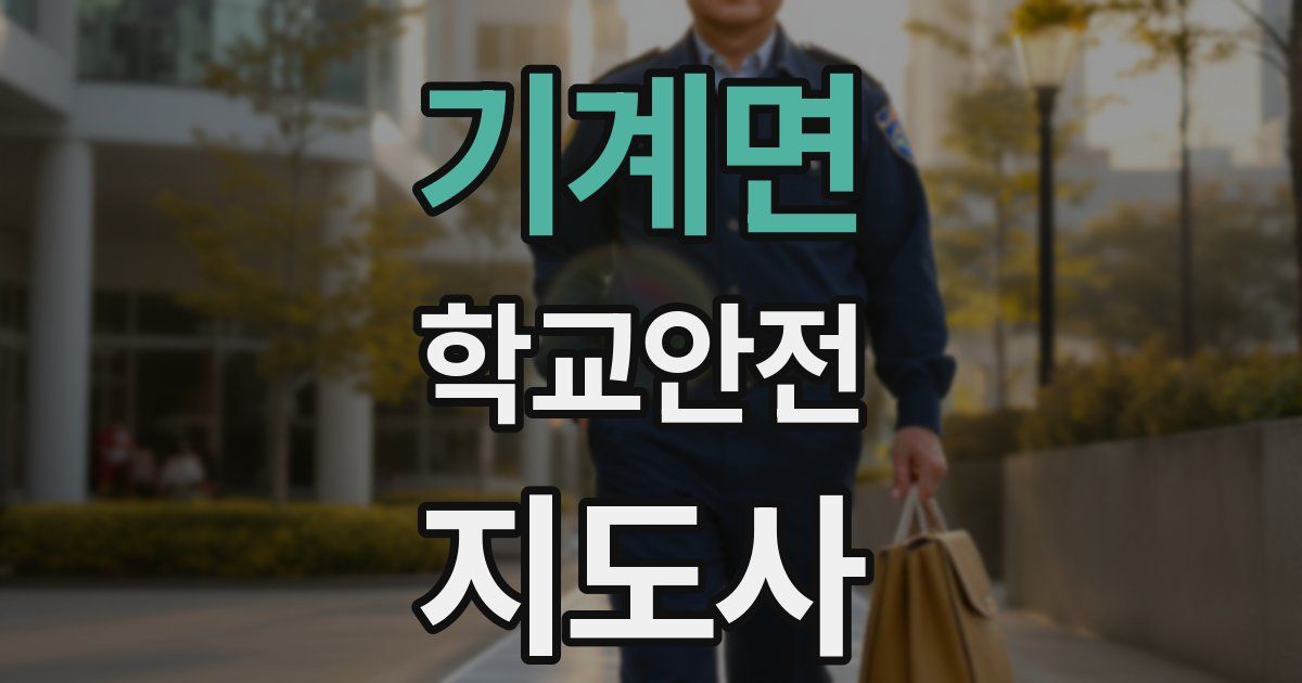기계면 학교안전지도사 자격증