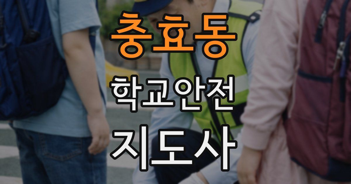 충효동 학교안전지도사 자격증