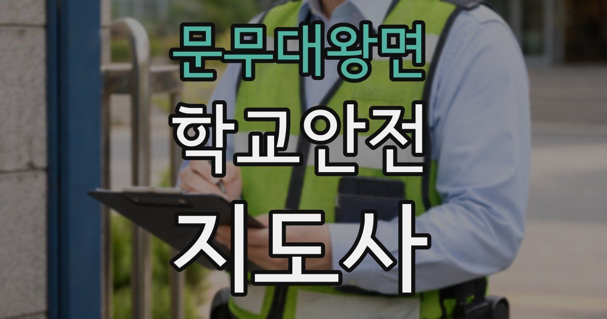 문무대왕면 학교안전지도사 자격증