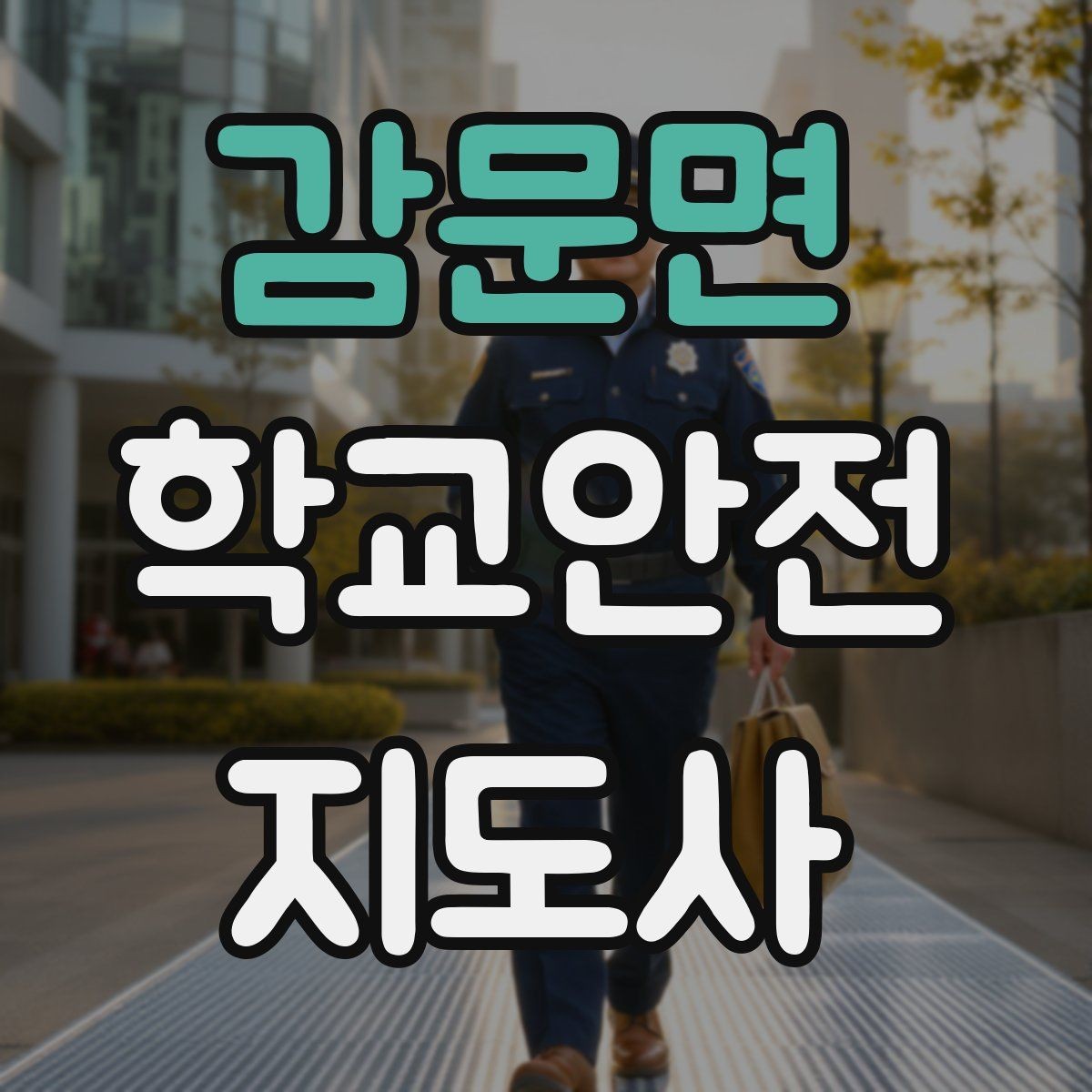 감문면 학교안전지도사 자격증 단기간 준비를 위한 학습 계획