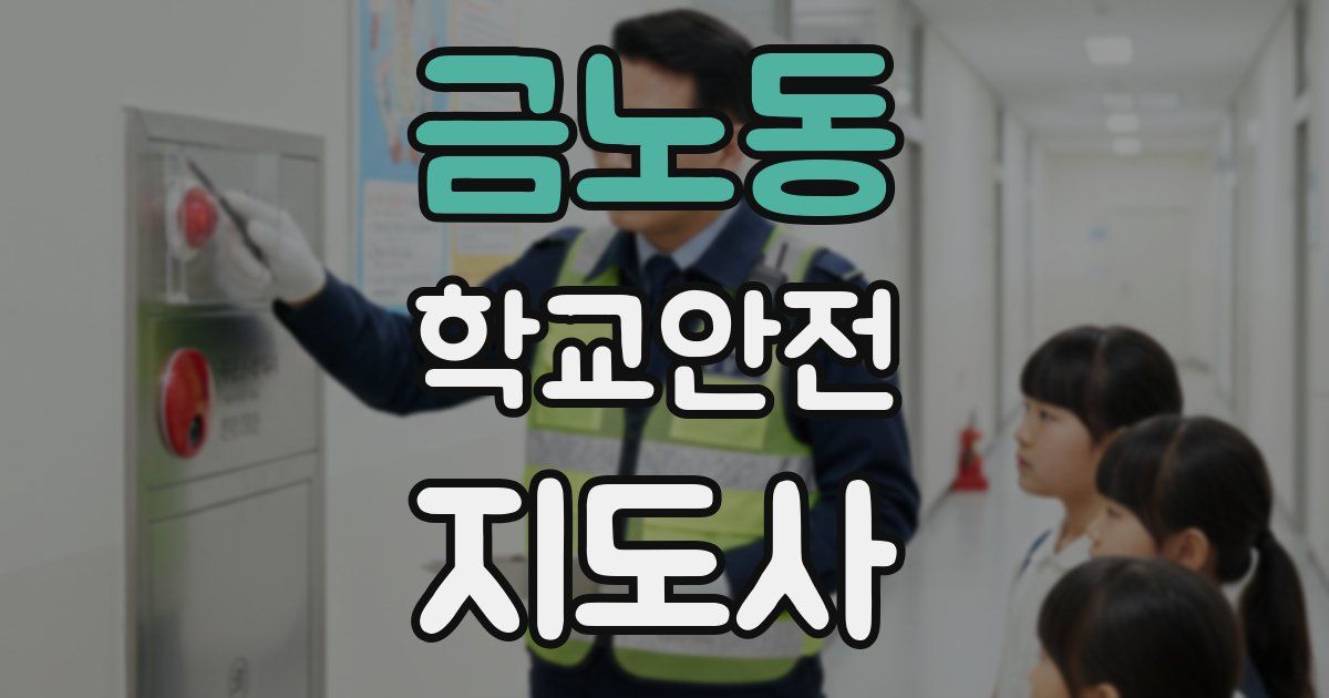 금노동 학교안전지도사 자격증