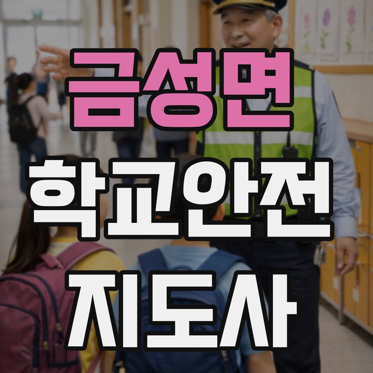 금성면 학교안전지도사 자격증