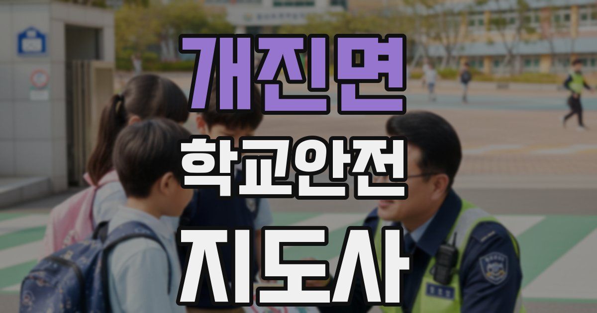 개진면 학교안전지도사 자격증