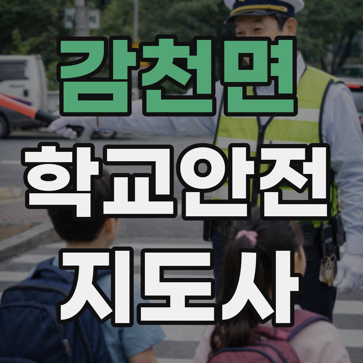 감천면 학교안전지도사 자격증