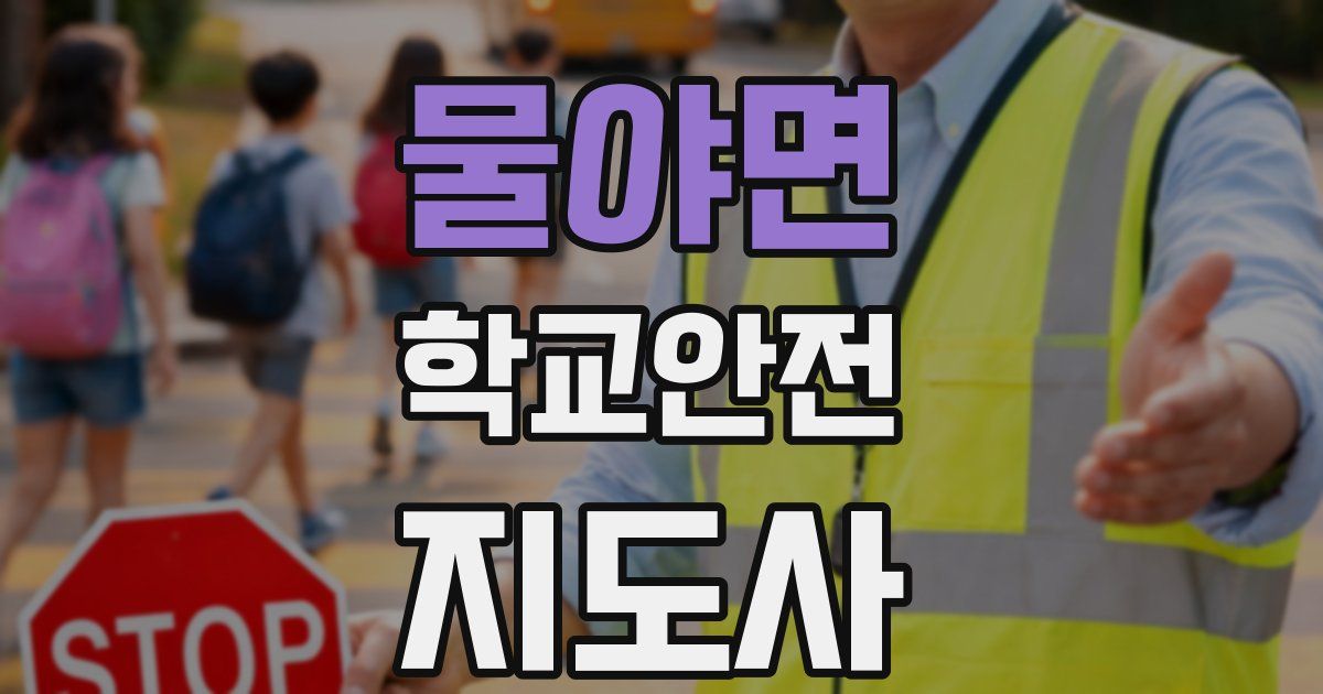 물야면 학교안전지도사 자격증
