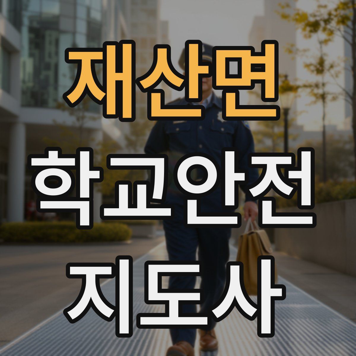 재산면 학교안전지도사 자격증