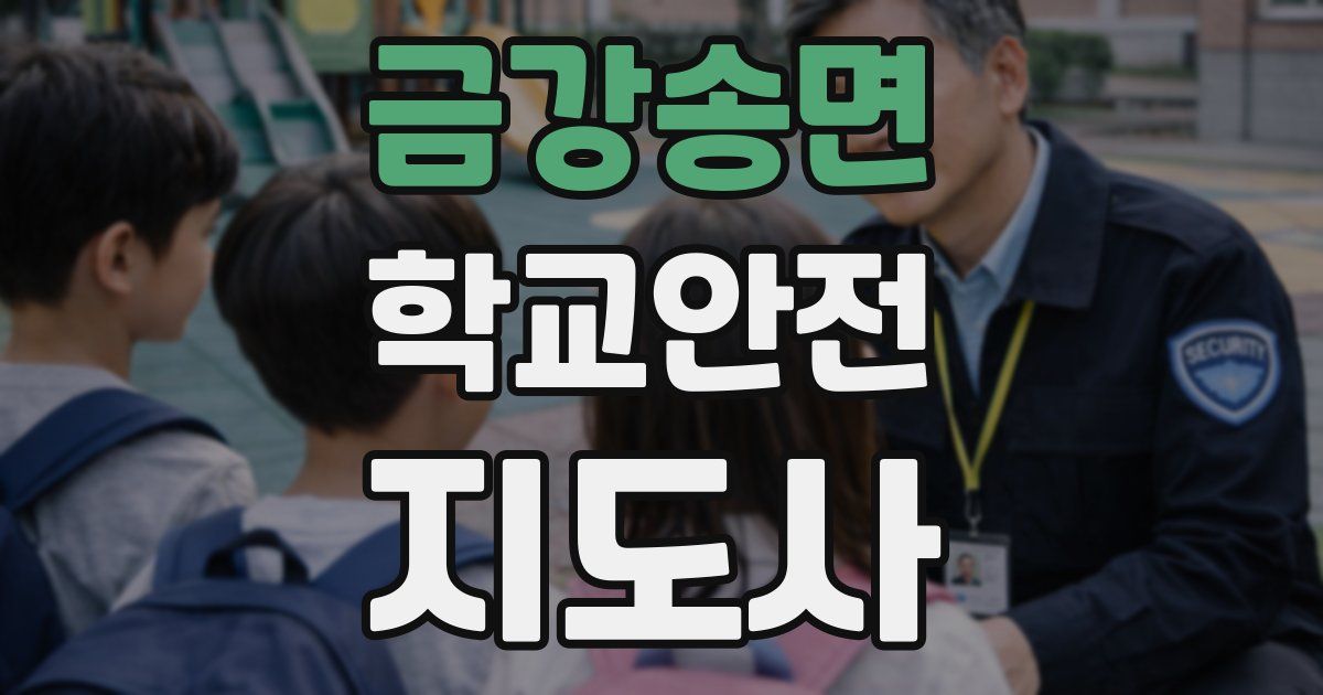 금강송면 학교안전지도사 자격증
