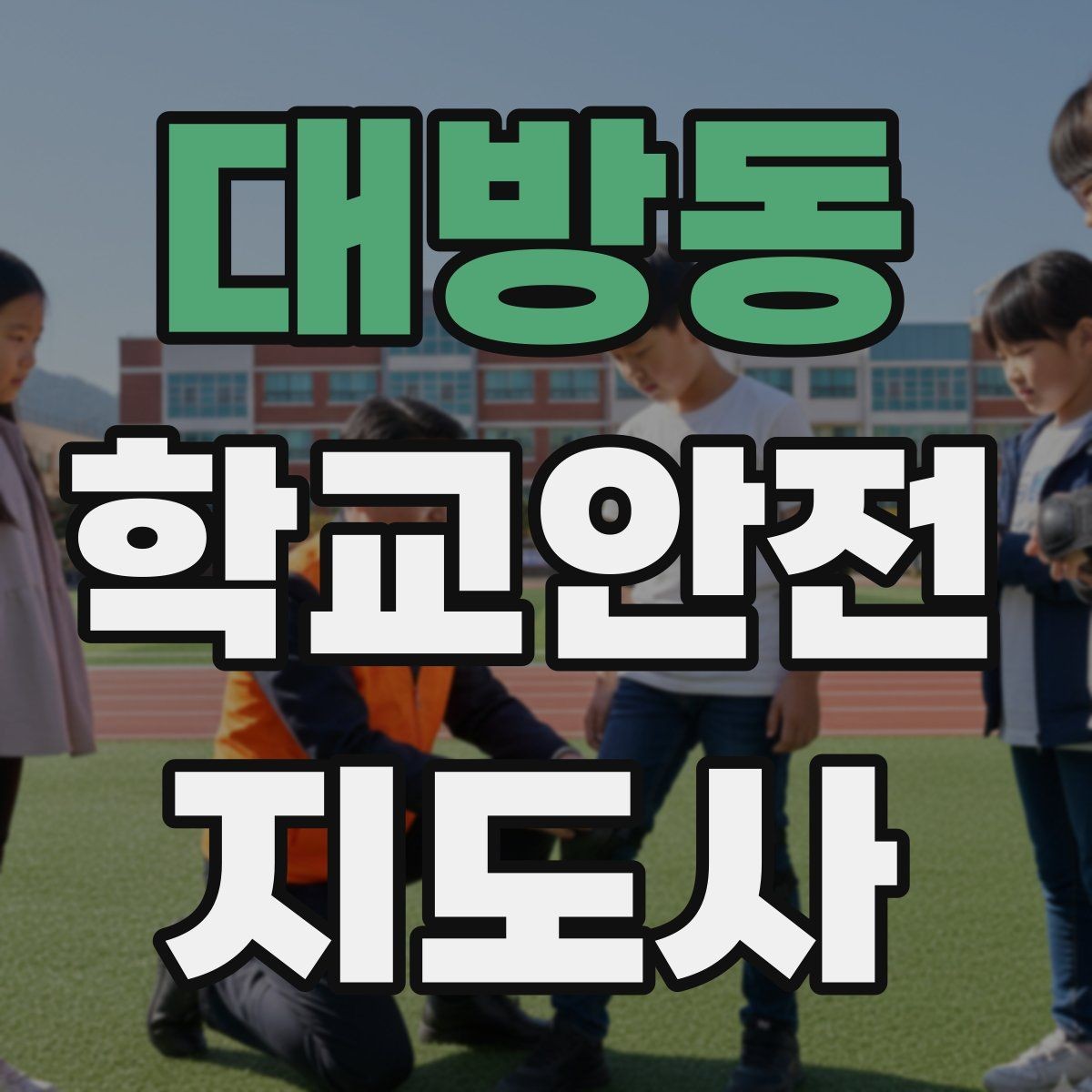 대방동 학교안전지도사 자격증 하굣길 혼잡 시간대 안전 관리 팁