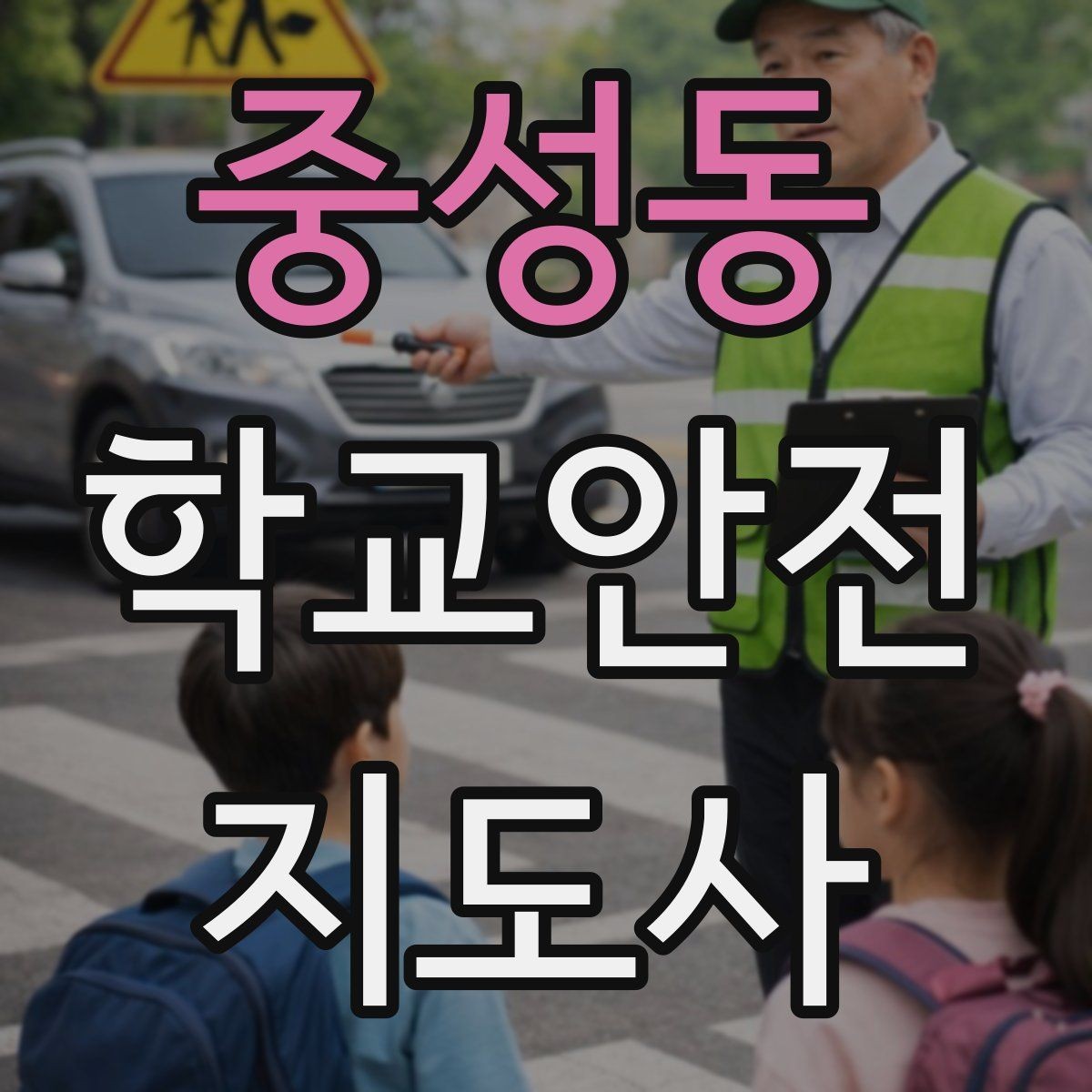 중성동 학교안전지도사 자격증 해가 짧은 겨울 하굣길 안전 포인트