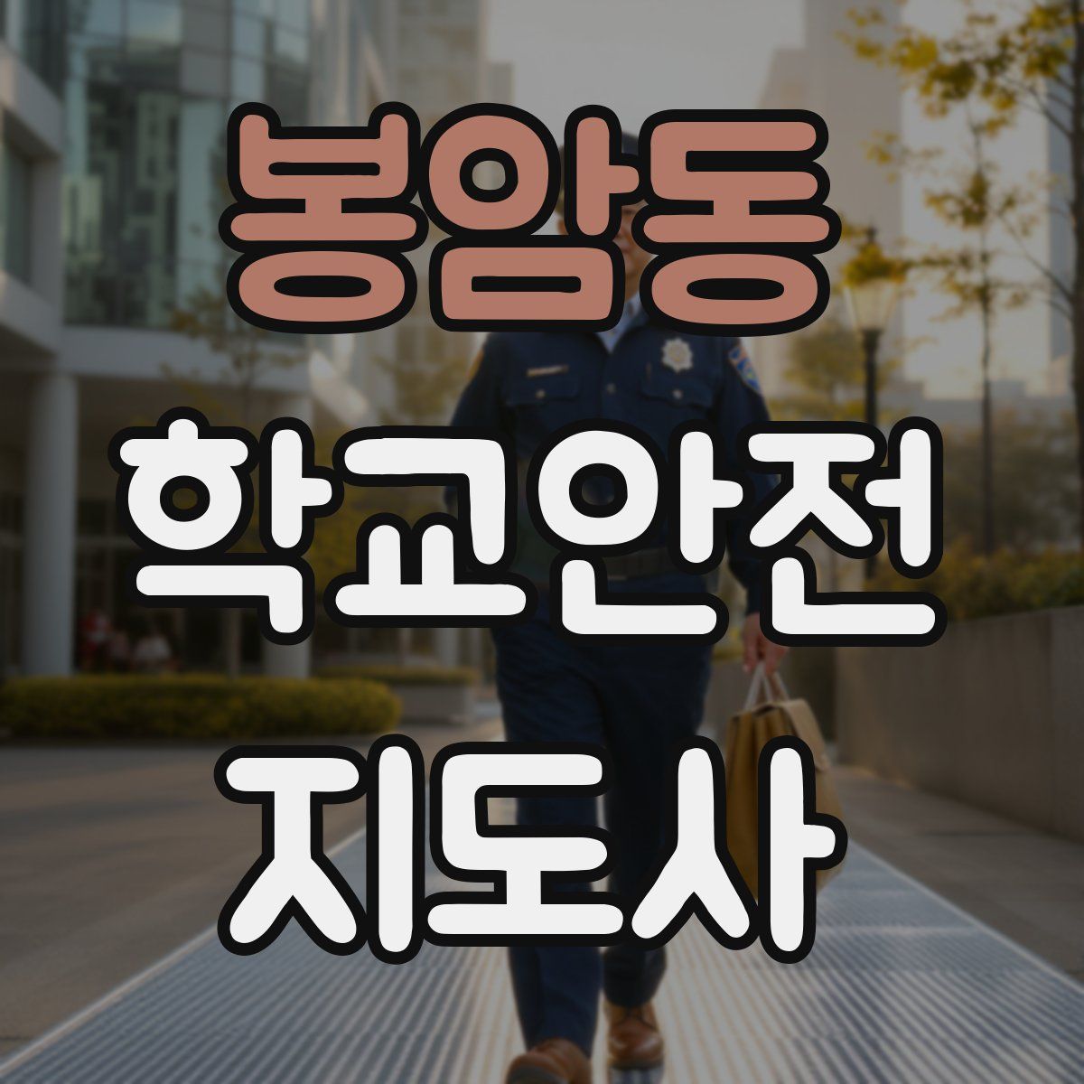 봉암동 학교안전지도사 자격증